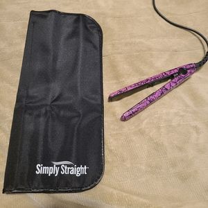 🖤 Mini Flat Iron With Styling Tools Case